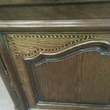 Buffet in solid oak 2 body in oak marked with light wood