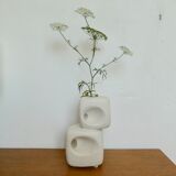 Roberto Rigon ceramic cube vase for Bertoncello, Italy, 70s