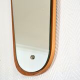 Scandinavian mirror shape free 1960 - 38x81cm
