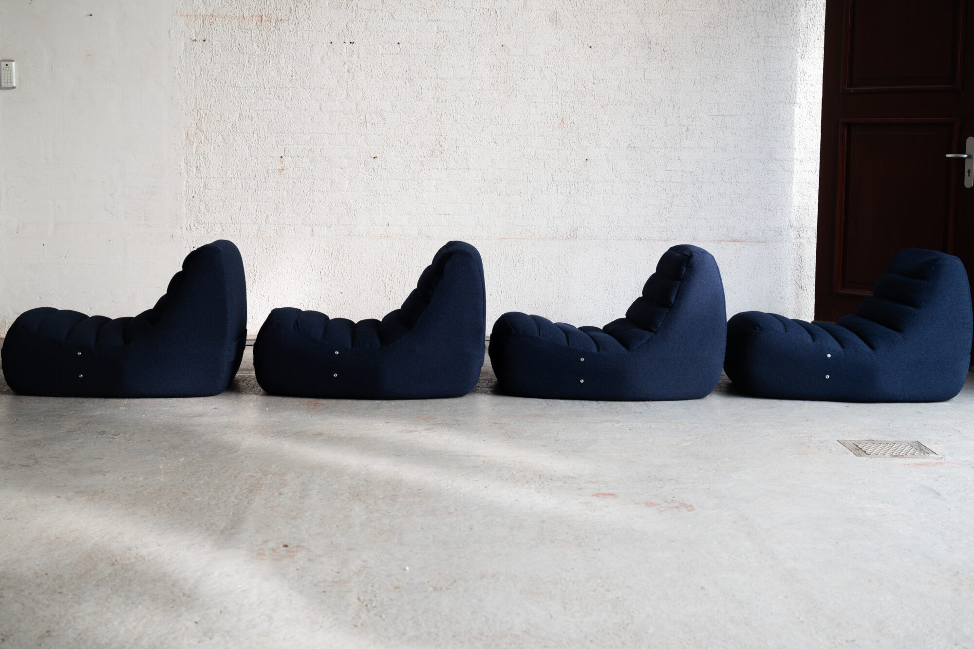 Set of 4 Saparella lounge chairs by Michel Ducaroy