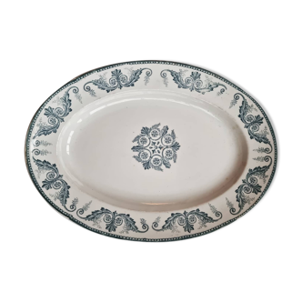 Oval serving dish Malmaison de lunéville
