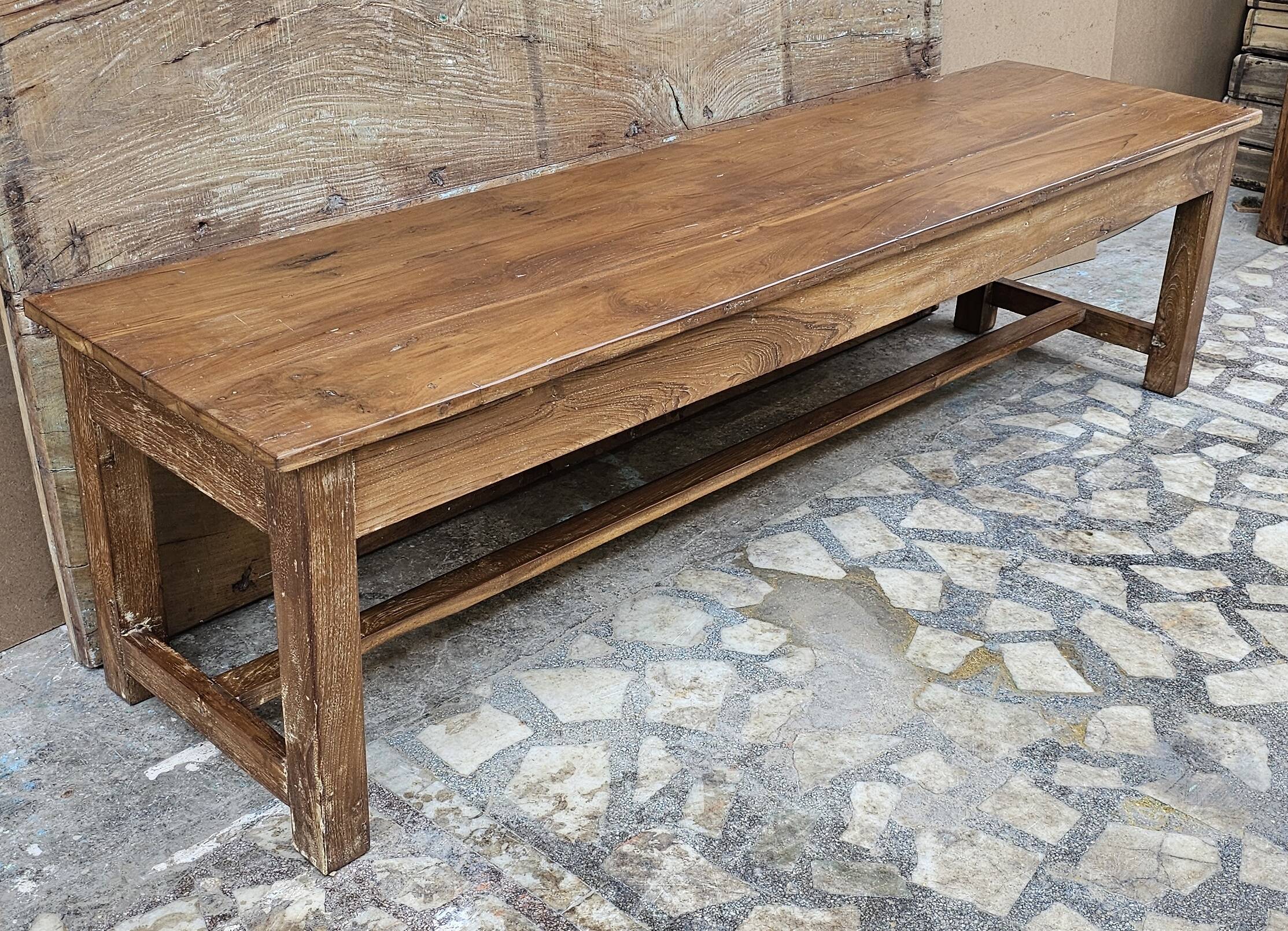 Old Burmese teak bench