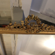 Mirror fireplace mirror with fronton floral decoration wrapped Louis XVI style 165x110cm
