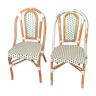 Braided bistro chairs