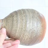 Carafe or vase in ancient glazed stoneware French pottery.