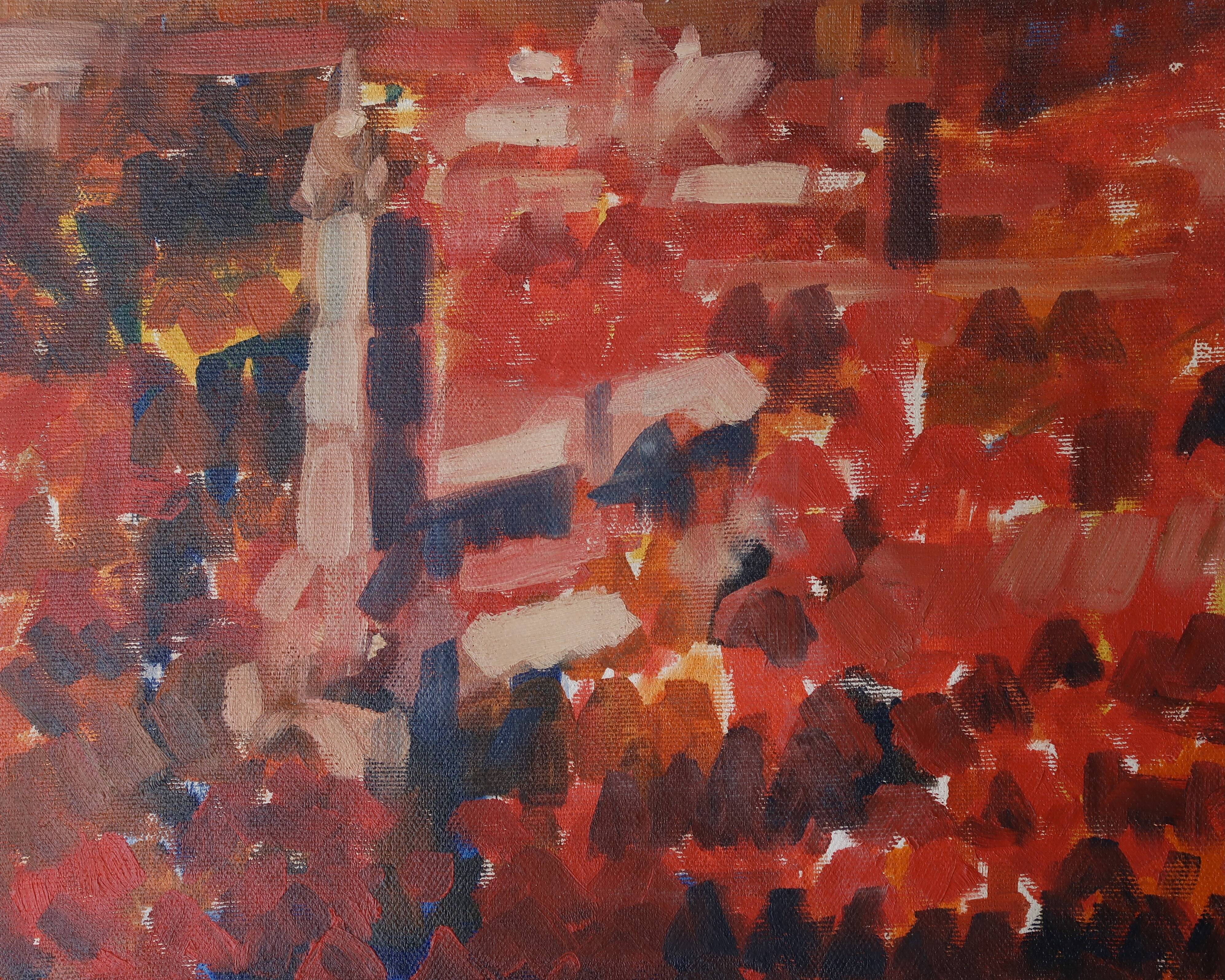 Modern painting from Ghent signed J.J Pajeile, by Nicolas de Staël.