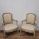 Fauteuils en bois  style Louis XVI