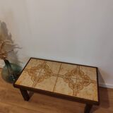 Vintage coffee table in ceramic and wood
