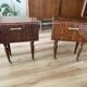 Set of 2 vintage hair tables