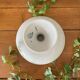 Antique earthenware fruit bowl from Saint-Amand (North)
