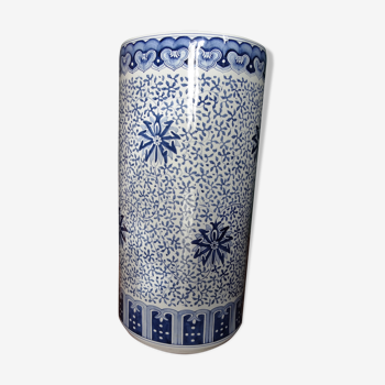 Porte-parapluie porcelaine en Chine bleue