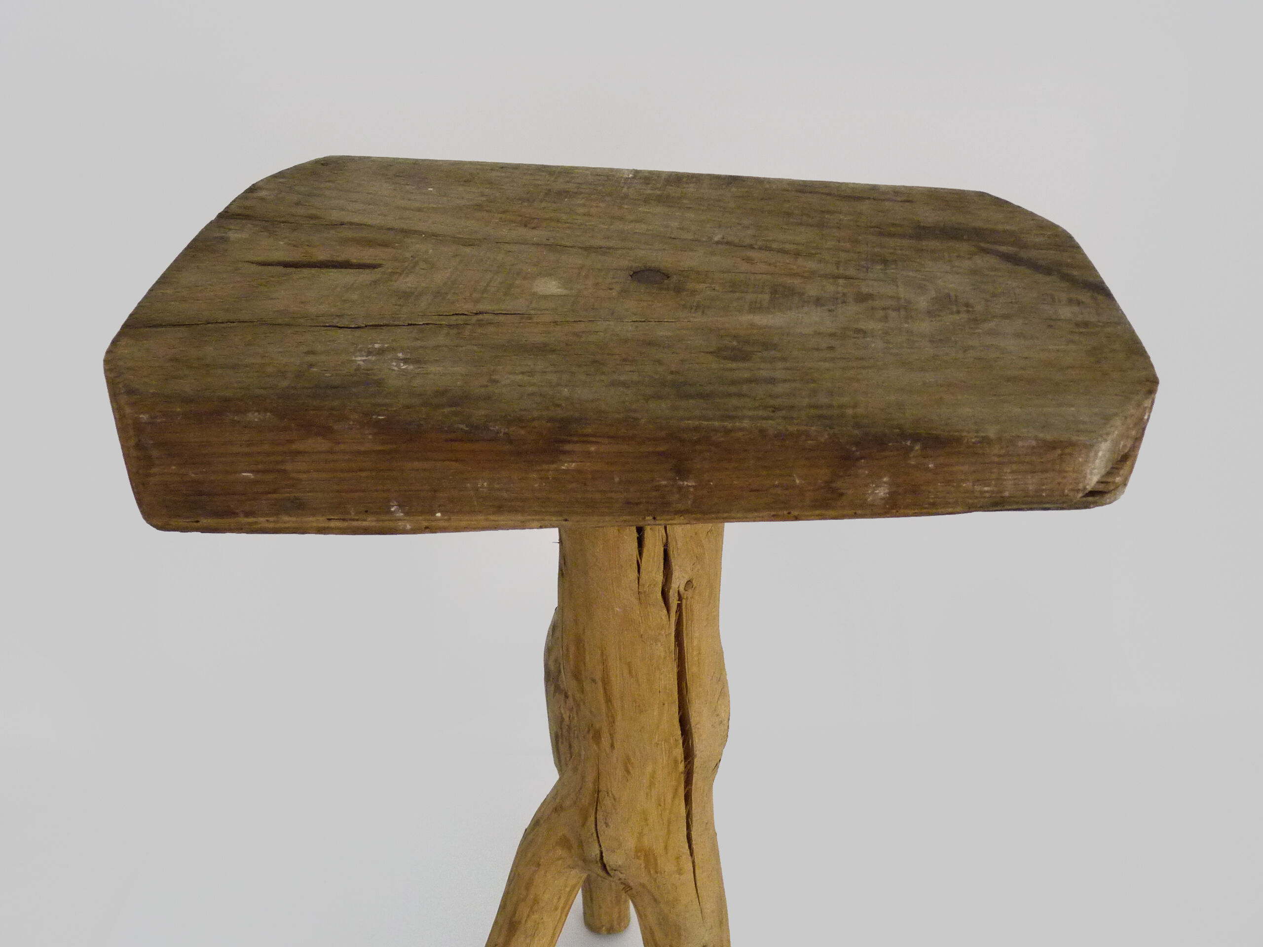 Tripod trading stool, peasant art Ariège, France (nineteenth century)