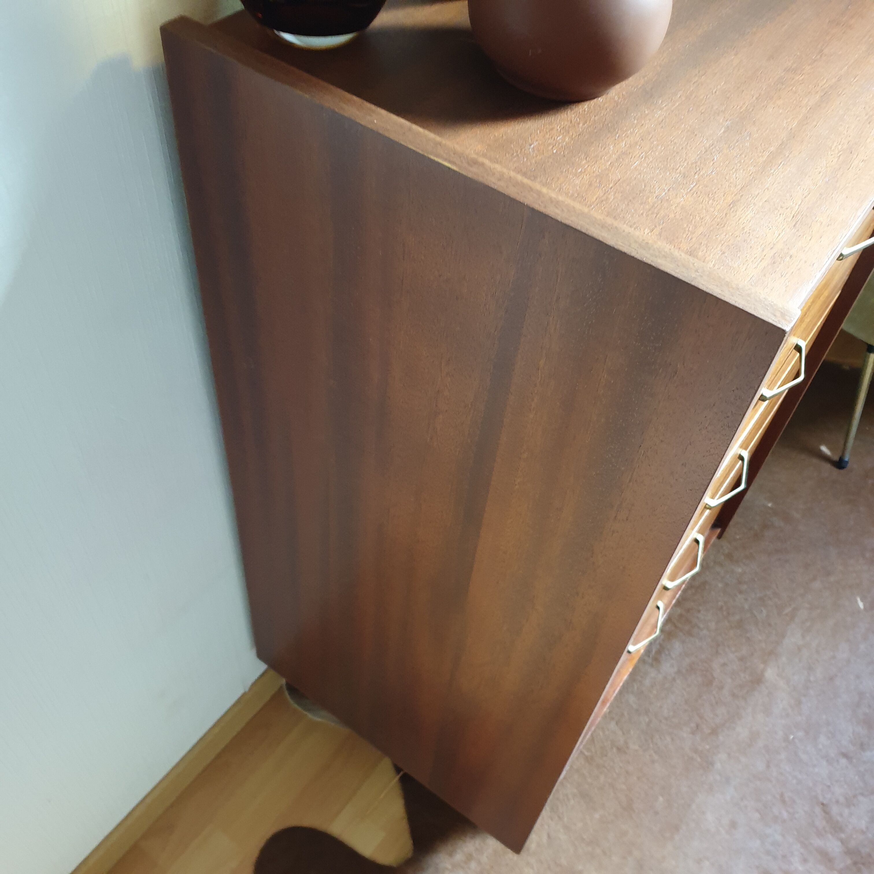 Chiffonier dresser vintage compass feet Scandinavian style