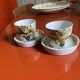 Set of two Keraluc cups and saucers (Quimper)