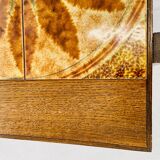 Table basse danoise en teck et céramique, années 1960