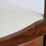 4 modernist cream chairs