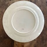 Round iron earth dish monogram “N” KG Lunéville