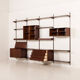 Kai Kristiansen rosewood wall unit with 2 lamps for FM Mobler, Denmark 1960s