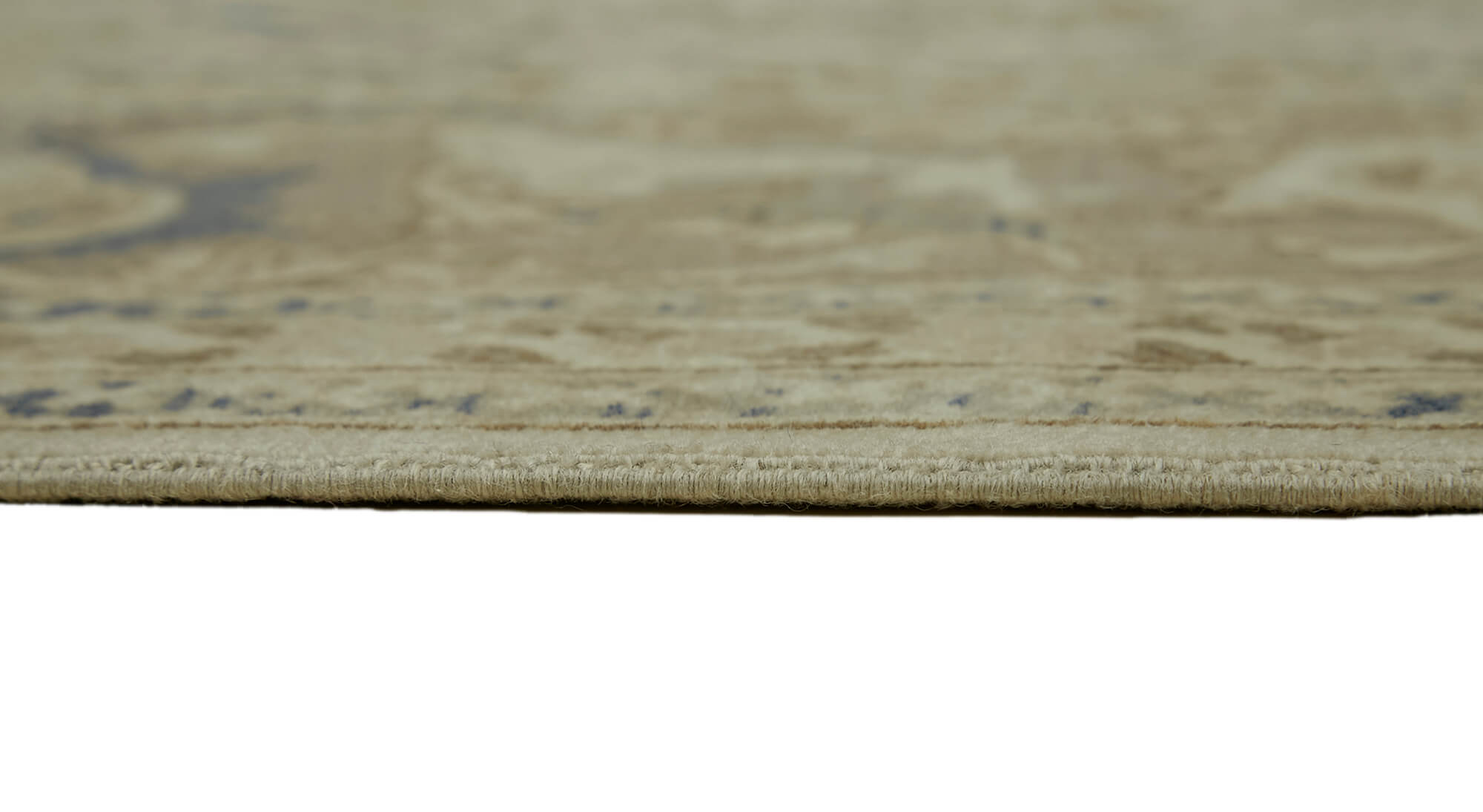 Hand-knotted persian  1970s 220 cm x 327 cm beige wool carpet