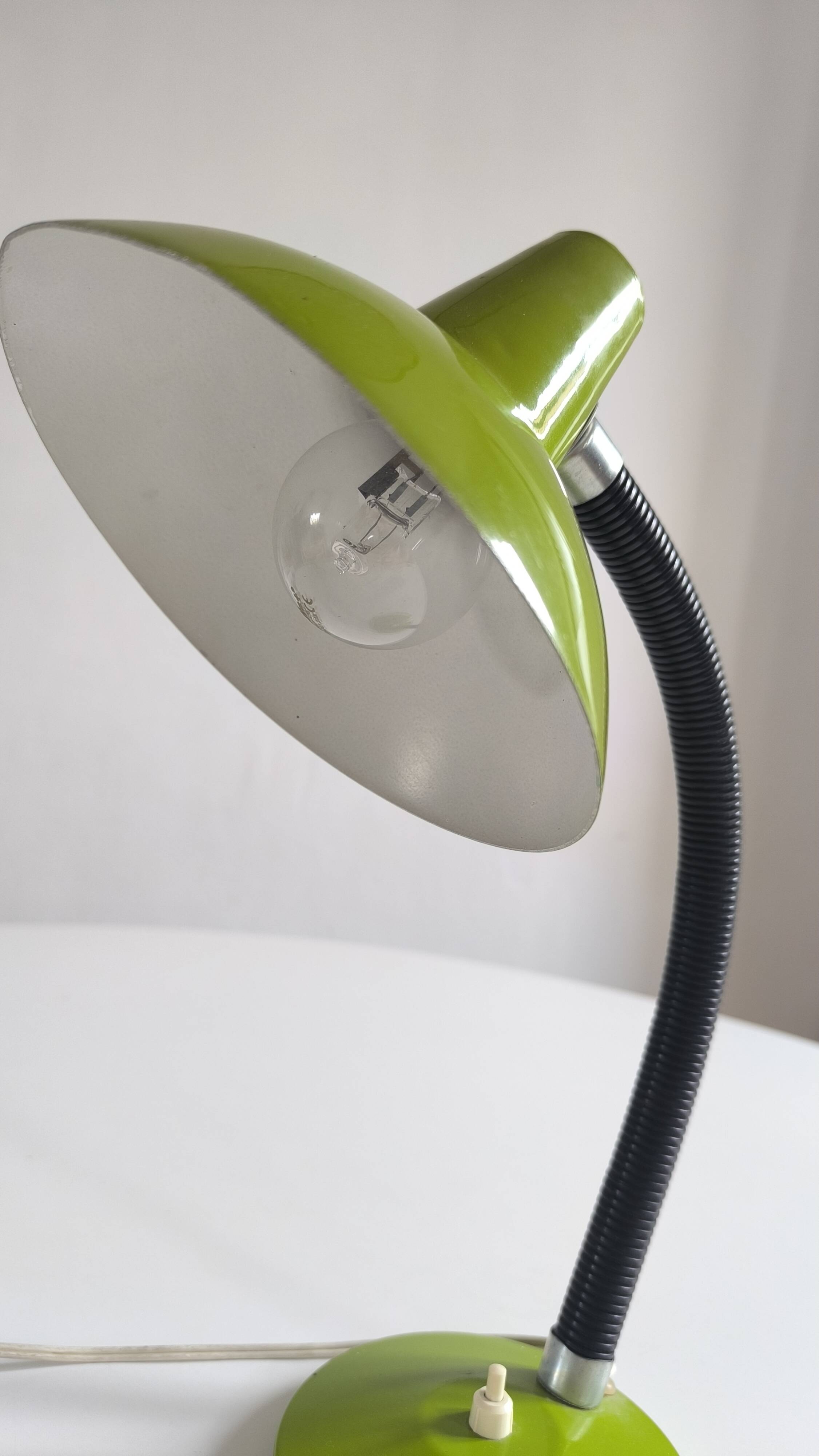 Apple green table lamp 1960