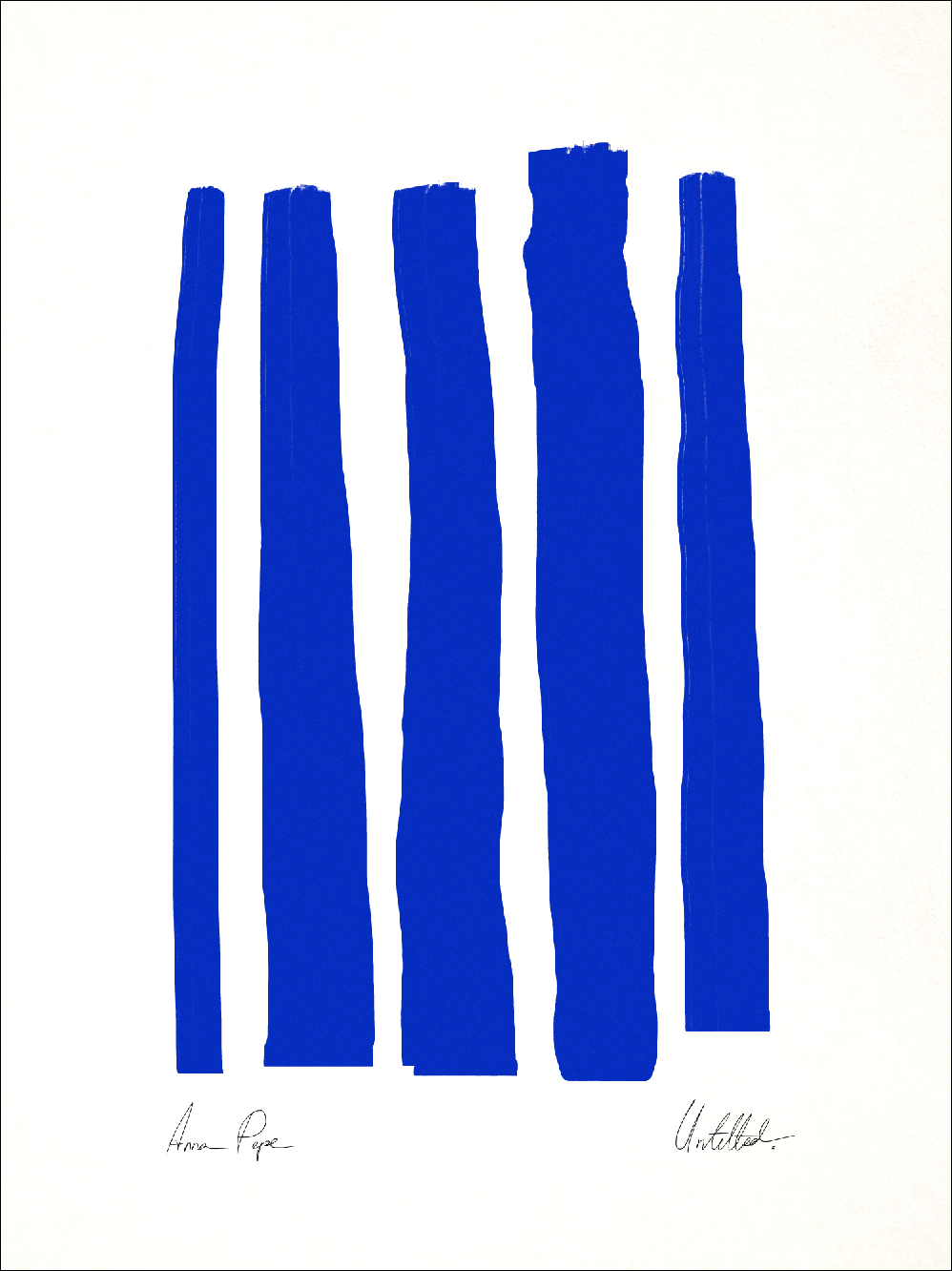 Abstract blue giclee print, 50x70cm