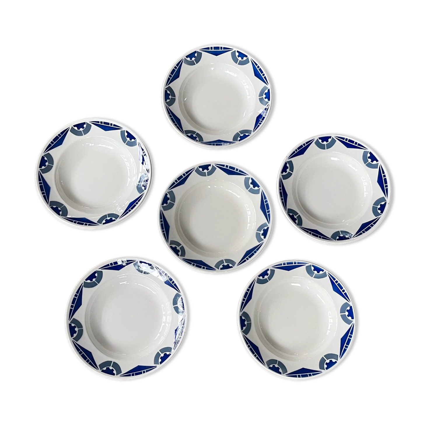 6hollow plates Badonviller 1950