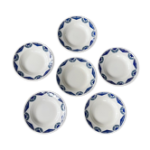 6 assiettes creuses Badonviller 1950