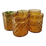 Set of 5 Pernod glasses