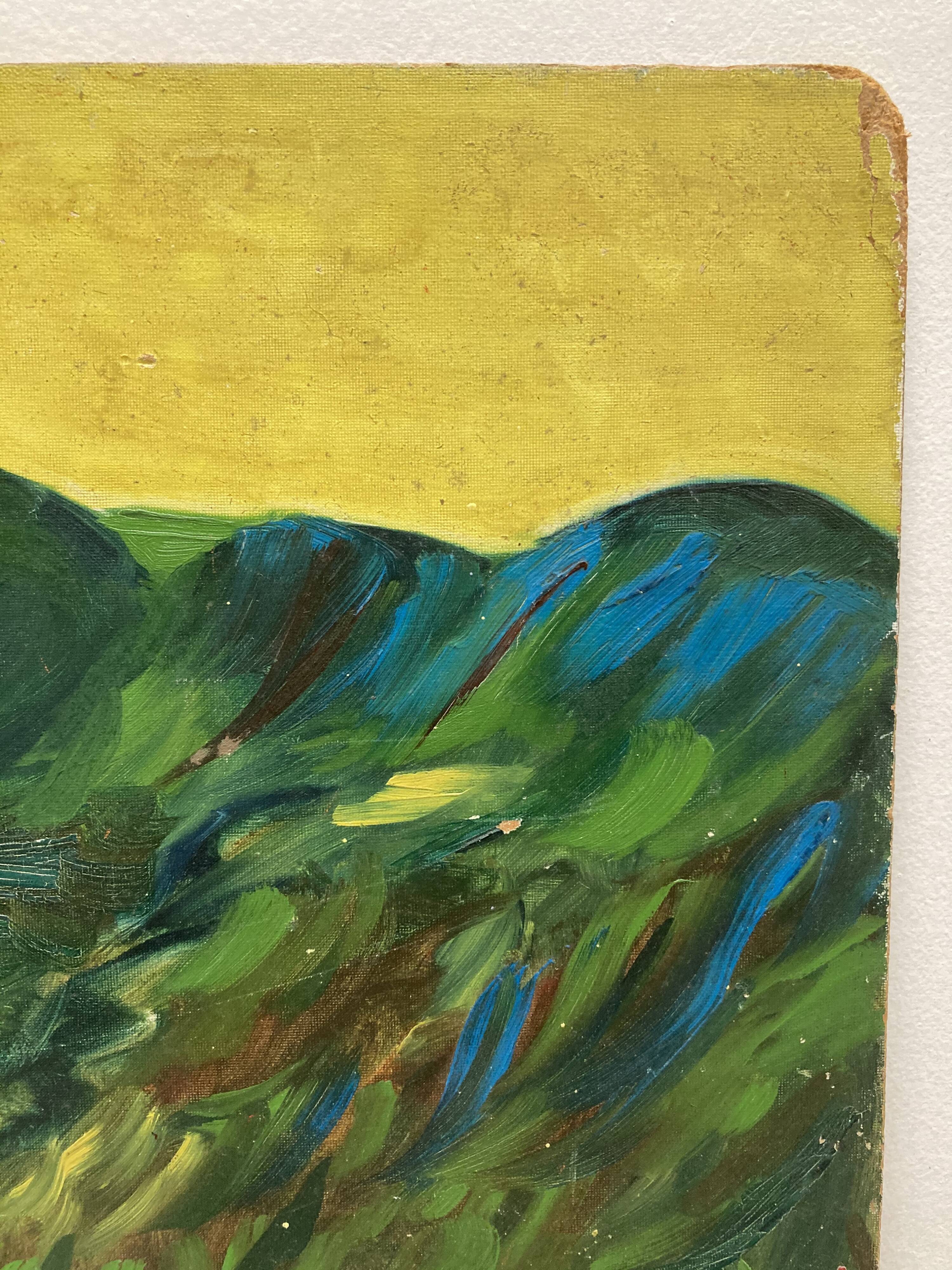 Landscape oil on panel
