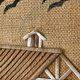 Decorative jute tapestry from the 1970s