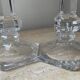 Pair of crystal candlesticks