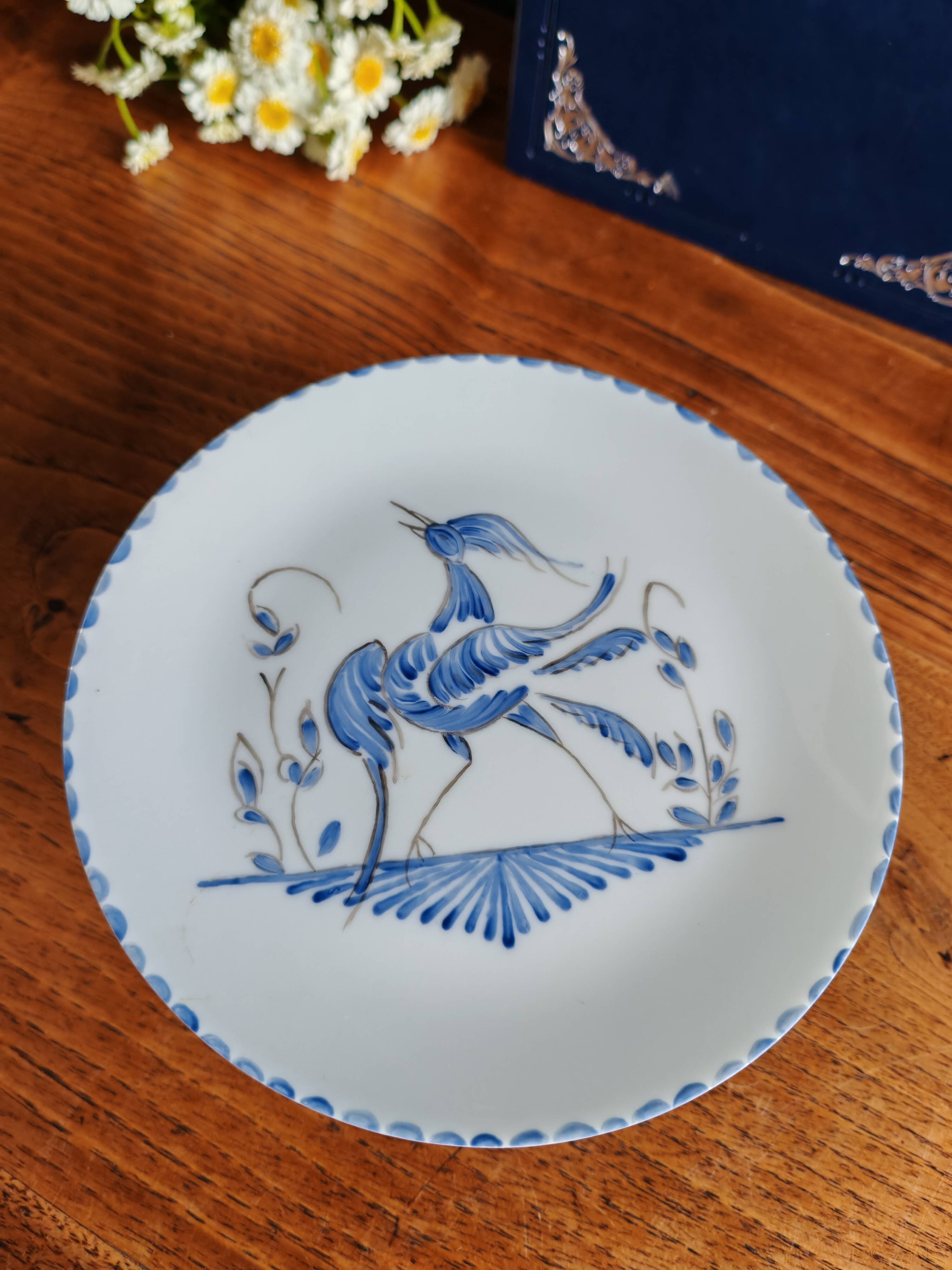 Limoges Porcelain Footed Plate