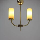 Brass Art Deco Bauhaus pendant / 1930s