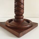 Lampe art déco palissandre sculpté