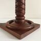 Art deco lamp rosewood carved
