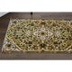 Tapis couloir vintage turc Oushak fait main en laine et coton jaune 59x378