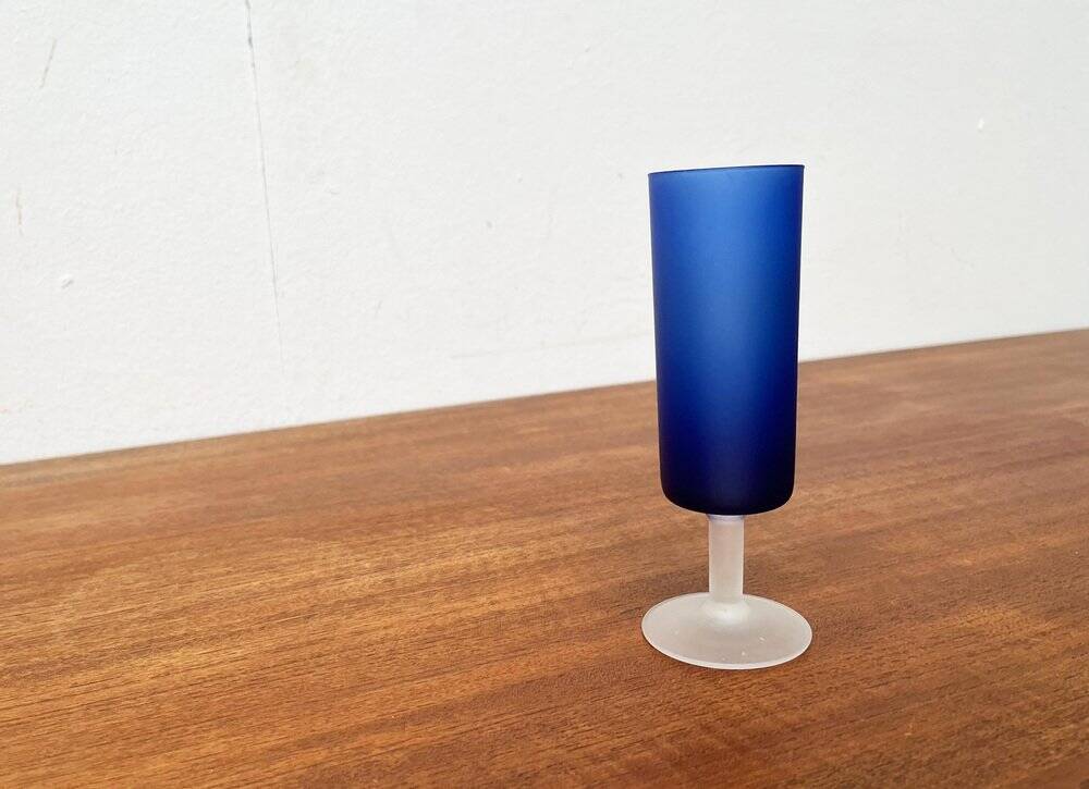 Vase from the Italian Satinato series and glass attributed to Carlo Moretti, 1970s, set of 2.