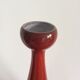 Série de 3 vases céramique rouge vintage des années 60-70