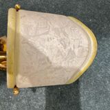 Murano Glass and Brass Sconces, 1980s, Set of 2