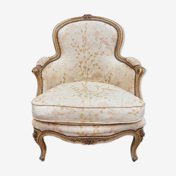 Louis XV-style patinated shepherdess chair