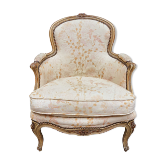 Louis XV-style patinated shepherdess chair