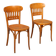Paire de chaises en hêtre courbé