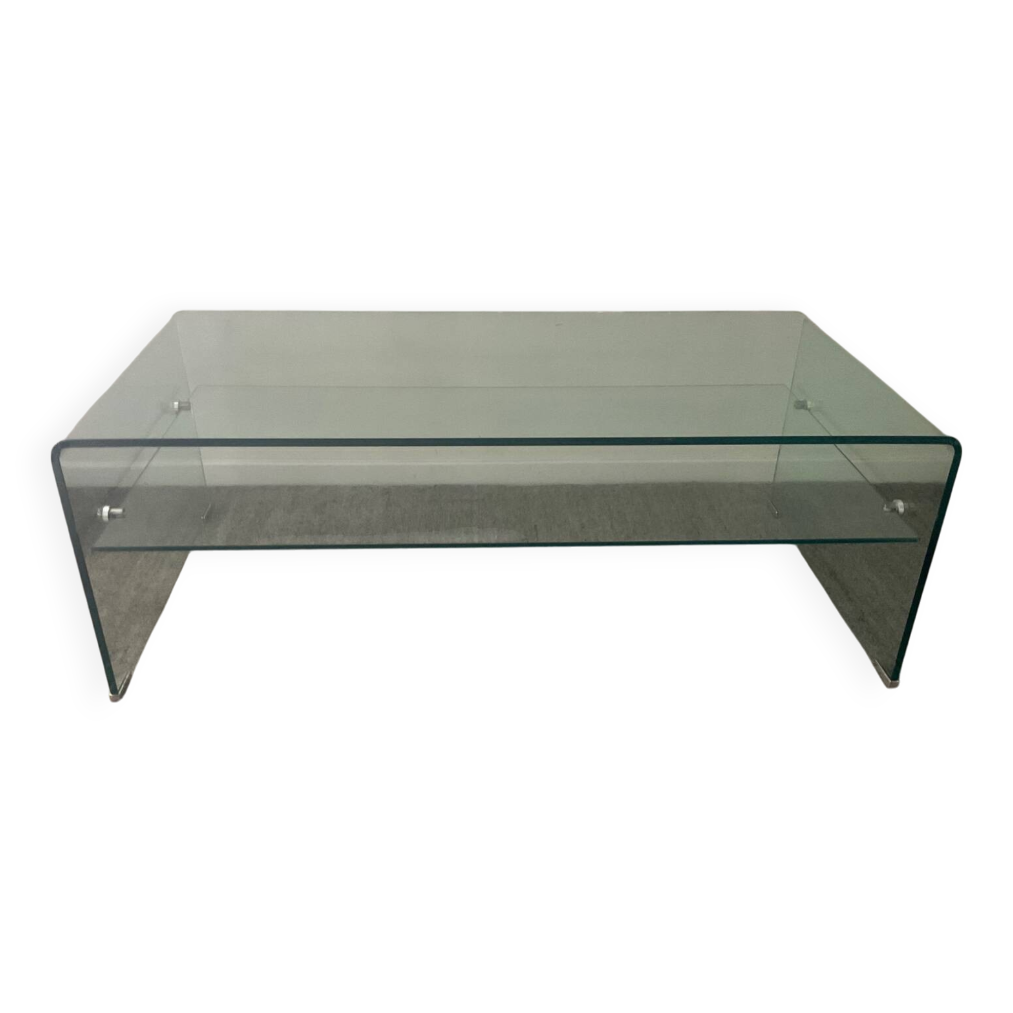 80s Glass Coffee Table