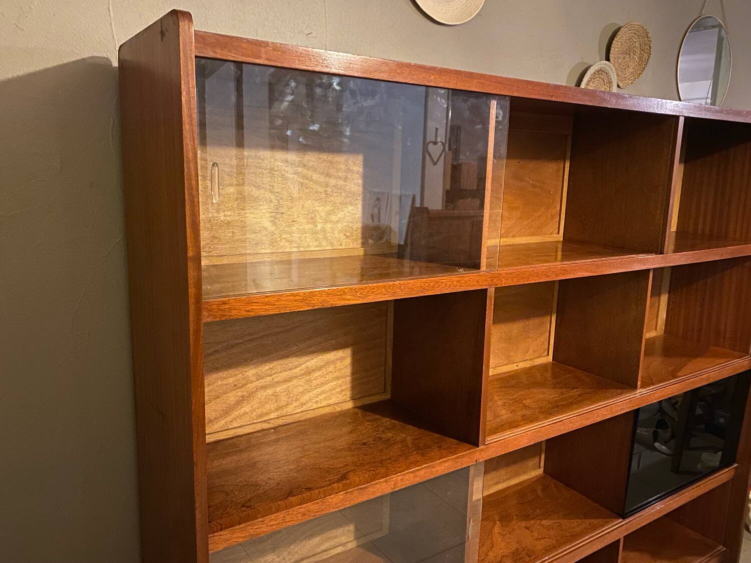 Vintage teak bookcase
