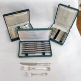 Cutlery set 36 pieces silver metal