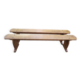 Pair of oak benches