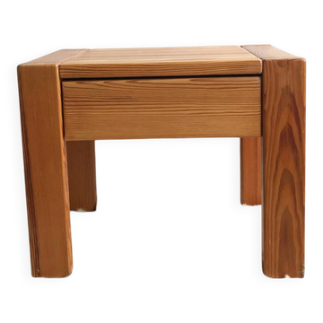 Solid pine bedside table from the 1970s/80s.