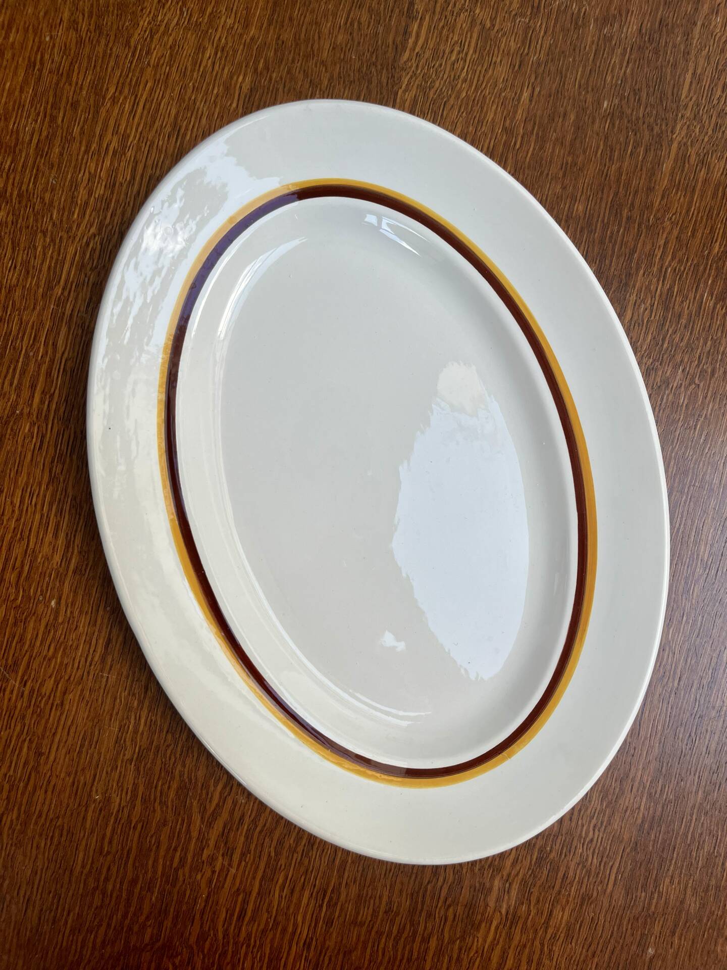 Lot de 2 plats ovales Digoin Sarreguemines en faïence