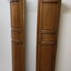 Pair of corners in ash and oak of the nineteenth century
