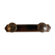 Wooden wall coat rack 2 hooks